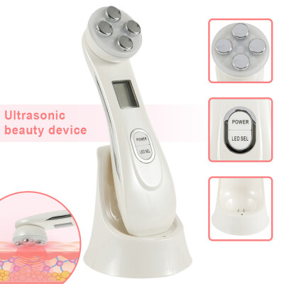 

Face Skin Care EMS Mesotherapy Electroporation RF Radio Frequency Facial LED Photon Skin Care Device Facelift Tighten Remover Wri