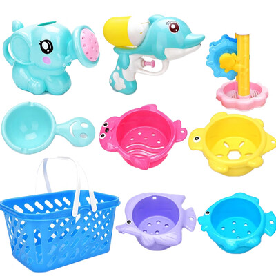 

Summer Children Water Playing Beach Toys Bathroom Bathing Parent-child Interactive Water Spray Toys Set