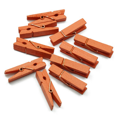 

50 pcs Natural Colored Wooden Clip Clothespins Photo Paper Peg Pin For Art Craft Decoration
