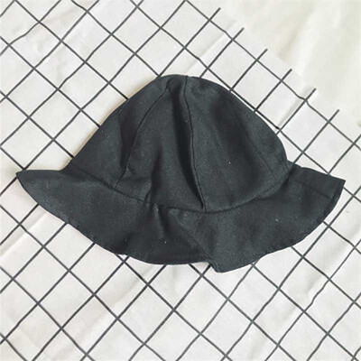 

Spring Baby Boys Girls Toddler Solid Print Bucket Hats Caps Reversible Sun Headwears