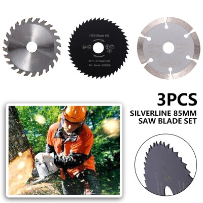 

3pcsSet 85mm Saw Blade Mini Saws for Cut Wood Plastic Tiles Circular Saw Blade Rotary Tool