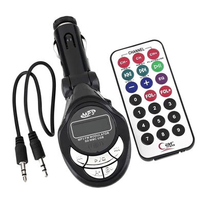 

4in1 Car MP3 Player Wireless FM Transmitter Modulator USB CD MMC Remote Control