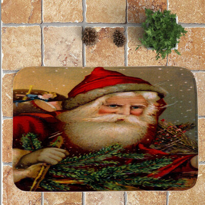 

Gobestart Merry Christmas Welcome Doormats Indoor Home Carpets Decor 40x60CM