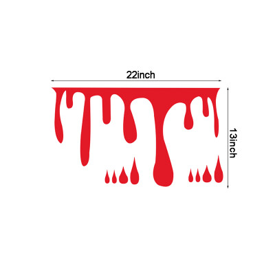 

Halloween Wall Sticker Bloody Drip Handprint Wall Decals Window Clings Decals For Bathroom Haunted House Home Decor 1