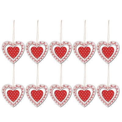 

Tailored 10 pieces of wooden pendants Christmas decorations home improvement gifts