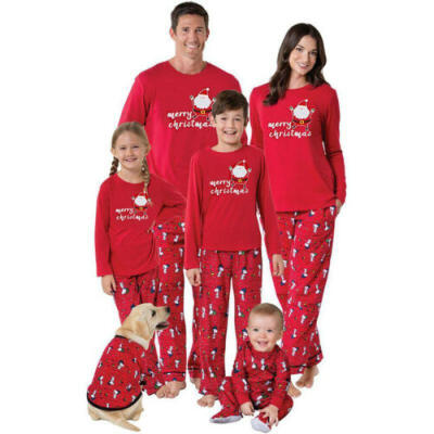 

Moose Fairy Christmas Family Pajamas Set Adult Women Kids Sleepwear Nightwear