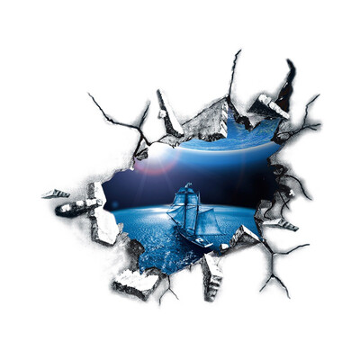

3D Cosmic explosion Removable Wall Mural Decals for Kids Bedroom Ceiling Living Room Nursery Wall stickers