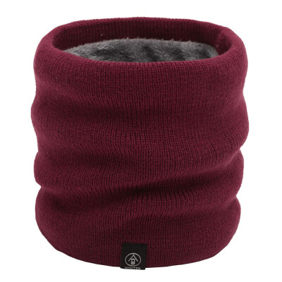 

Unisex Winter Men Women Warm Knitted Ring Scarves Thick Elastic Knit Mufflers Children Neck Warmer Plush Polyester Scarf