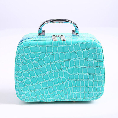 

Portable Women Stone Pattern Zipper Storage Cosmetics Bag Large Capacity Handbag