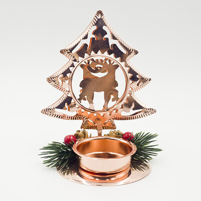 

Christmas Table Candle Holder XMAS Party Wedding Dinner Iron Candlestick Decor