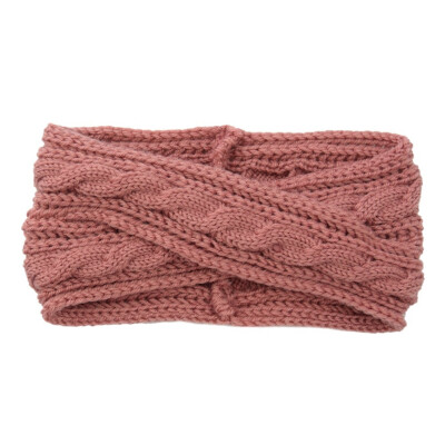 

Women Winter Warm Knitting Headbands Lady Wool Crochet Hairband Turban Head wear