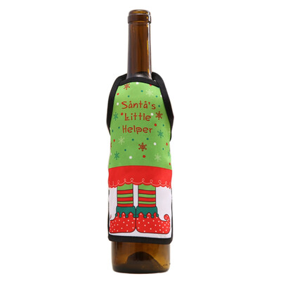 

2015CM Christmas Win Bottle Cover For Christmas Home Party Decoration Wine Bottle Cover Sets Xmas Party Decoration Supplies