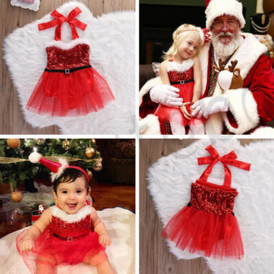 

New Cute Infant Baby Girl Dress Party Wedding Tulle Christmas Outfits Dresses