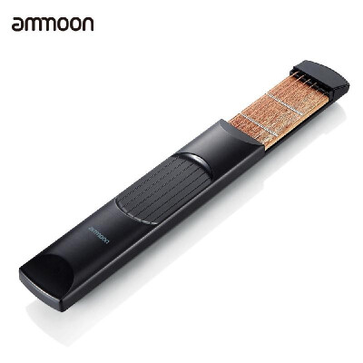 

ammoon Portable Pocket Acoustic Guitar Practice Tool Gadget Chord Trainer 6 String 6 Fret Model for Beginner