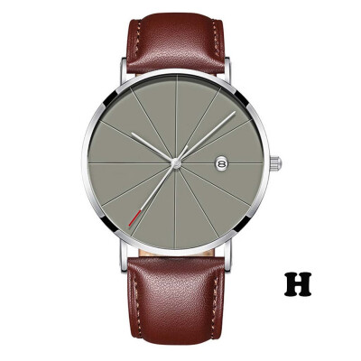 

〖Follure〗Simple And Unobtrusive Business Leather Strap Casual Mens Quartz Watch