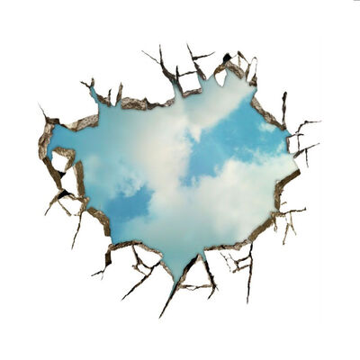 

DIY PVC Sky Broken Wall Art Mural 3D Wall Stickers Kids Room Nursery Decal Sticker Wallpaper Poster