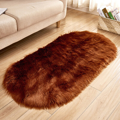 

Toponeto Soft Rug Chair Cover Artificial Sheepskin Wool Warm Hairy Carpet Seat Mats Rug