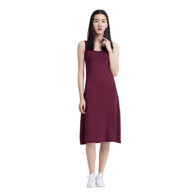 

Cotton Padded Home Tank Dresses Women Cozy Sleeveless Nightgown Sleep Lounge Dresses Female Solid Colour Soft Sleepwear MLXL