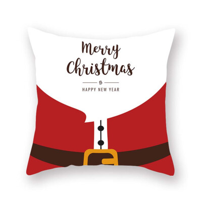 

18 X 18 Inch New Christmas Decoration Pillowcase Santa Claus Pillow Case Bedroom Decoration Cushion Cover Without Inner