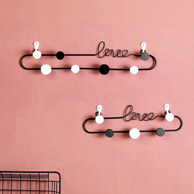 

〖Follure〗Love Letter Decorative Hook Living Room Wall Key Hook Bedroom Metal Coat Hook