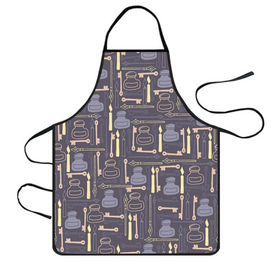 

Toponeto Home Women Waterproof Cute Cartoon Kitchen Restaurant Cooking Bib Apron Aprons