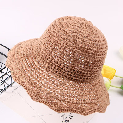 

Hat Spring Summer Korean Edition Travel Pot Cap Pure mesh fisherman hat Women foldable Beach Hat sunshade cap