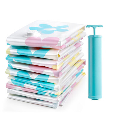 

10pcs Large Capacity Dustproof Vacuum Compression Quilt Pack Clothes Storage Compressed Bags with Manual Pump