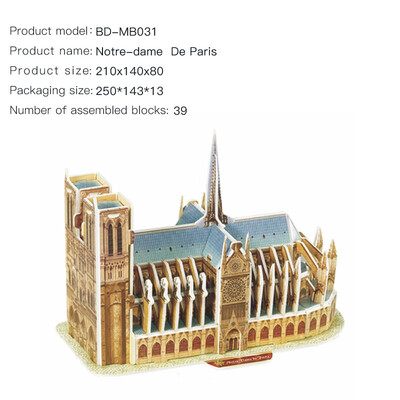 

Handmade DIY famous buildings in Europe