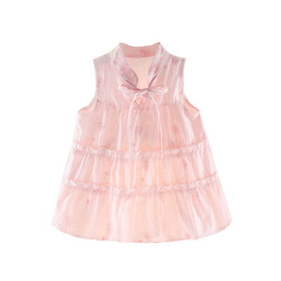 

Summer Baby Dress for Girls Sleeveless Floral Pattern Casual Cotton Dress Kids Princess Sundress Cute