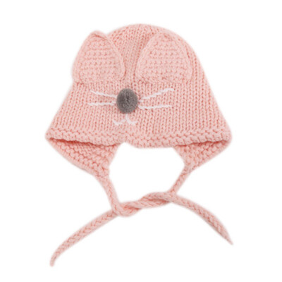 

Kid Winter Hat 2019 Autumn Baby Girls Boys Toddler Cartoon Print Hats With Ear Design Casual Caps Sweet Protection Headwear