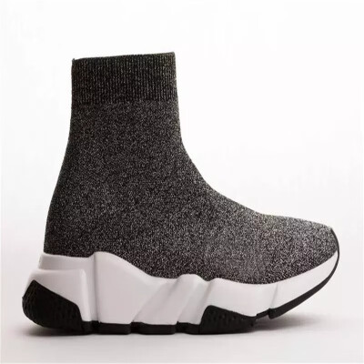 

2018 Luxury Brand Designer Shoes Speed Trainer Black Red Mr Porter Triple Black Flat Fashion Socks Boots Sneaker Speed Trainer Run