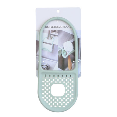 

Hanging Sink Drainer Basket Holder Shelf Rack Dish Washing Sponge Brush Caddy