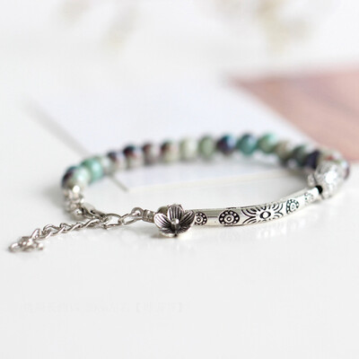 

Women Ceramic Bracelets Bangle Handmade Creative Casual Bracelet with Flower Fish Pattern Bohemia Bracelets Jewelry