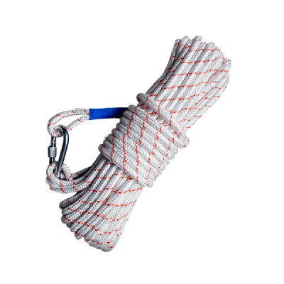 

Rock Climbing Rope 10mm Diameter Outdoor High Strength Safety Rope Fire Escape Safety Braided Cord 20 Meters