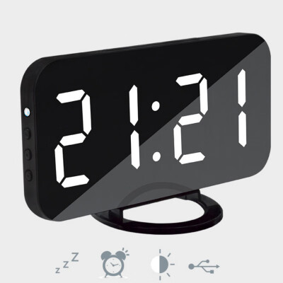 

New Creative Mobile Phone Charging Image Electronic Snooze Alarm Clock LED Display Hotel Clock Wholesale