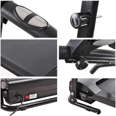 

1100 Watts Foldable Electric Treadmill Black