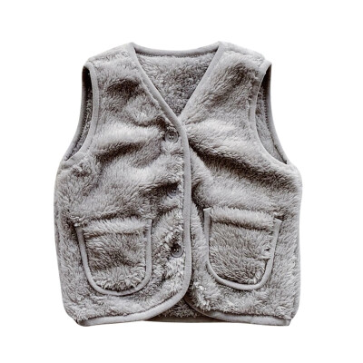 

Winter Children Vest Fur Waistcoat Thick Warm Kid Jackets sleeveless Baby Girl Clothes Boy Toddler Children Clothing Casual Coat