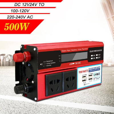 

Power Inverter Vehicle Power Converter Universal Modified Sine Wave 500W DC 12V to 220V AC