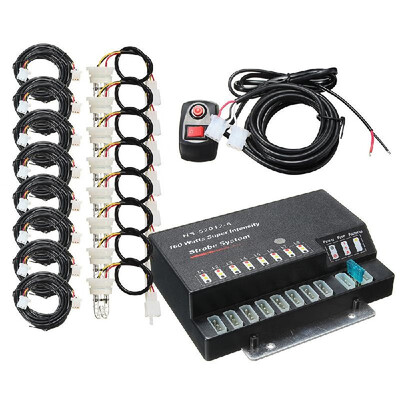

160W 8 High-intensity Discharge Bulbs Hide A Way Emergency Hazard Warning Flash Strobe Light System