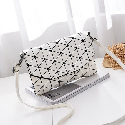 

Fashion Women Shoulder Messenger Bags Geometry Lozenge Matte Design Simple Chic