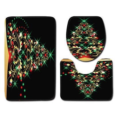 

Gobestart 3pcs Non-Slip Bath Mat Bathroom Kitchen Carpet Doormats Decor