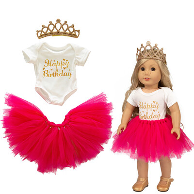 

〖Follure〗Cute Tutu Skirt Clothes Coat Girl Toy For 18 inch Doll Accessory Grils Toy