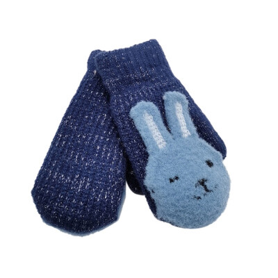 

Kids Gloves Winter Cartoon Rabbit Children Thicken Warm Gloves Girls Cute Full Fingers Rabbit Hair Wool Mittens