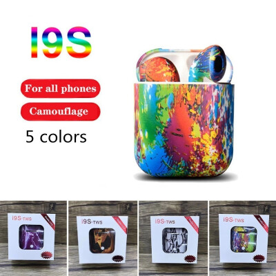 

5 Colors I9S Headphones NEW Upgraded Beats Wireless Earbuds Earphones Headphone with Charge Case for IOSAndroid