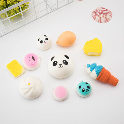 

YIWULA20PCS Cute Ankle Bread Rising Collection Squeeze Stress Reliever Toy