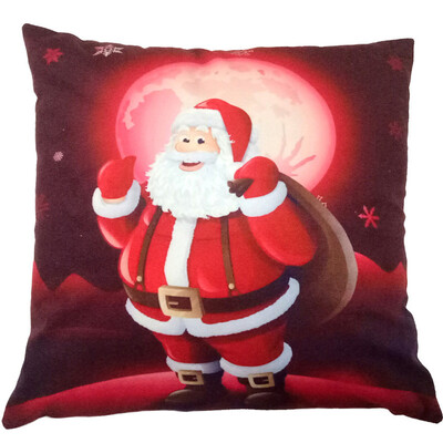 

Tailored Christmas Santa Claus Pillow Case Sofa Waist Throw Cushion Cover Home Decor