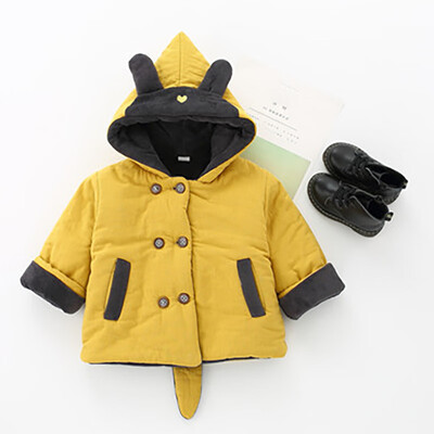 

New Arrivals Winter Girl Jacket Girl Cute Rabbit Shape Cotton Warm Jacket For Baby Girls Sweet j2