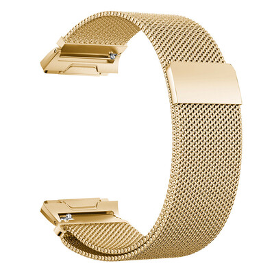 

〖Follure〗Stainless Steel Bracelet Quick Release Fit Band Strap For Fitbit Ionic BK