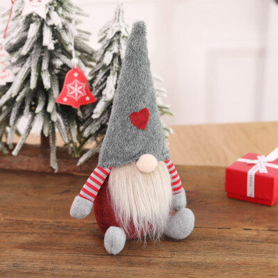 

Gobestart Christmas Decoration Faceless Doll Figurine Decoration Children Creative Gift