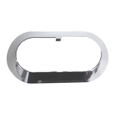 

Durable Truck Chrome Plated Oval Lamp Base Bezel Holder LED Signal Light Special